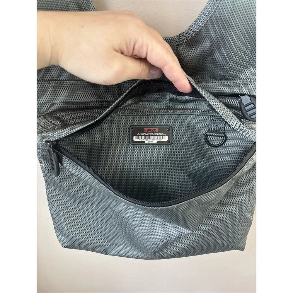 Tumi T-Tech Messenger Bag Gray Ballistic Nylon Crossbody